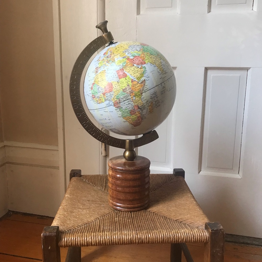 Room Decor Earth Globe Vintage Decoration